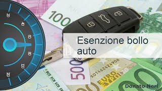 Esenzione bollo auto guida pratica ai beneficiari [upl. by Ymrej155]