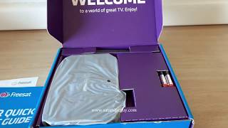 Freesat UK 4K Set Top Box Unboxing and Review [upl. by Jovitta735]