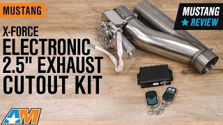 19792019 Mustang XForce Electronic 25quot Exhaust Cutout Kit Review [upl. by Aihsik]