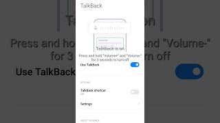 disable in xiaomi 11 lite 5g ne  turn off talk back [upl. by Aicirtac]