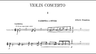 Alberto Ginastera  Violin Concerto Op 30 [upl. by Otto813]