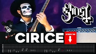 【GHOST】 Cirice  cover by Masuka  LESSON  GUITAR TAB [upl. by Jary]