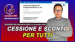 Ultime notizie proroga 2024 SCONTO IN FATTURA e cessione del credito al PER TUTTI [upl. by Oleic767]