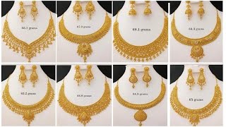 All Types of Bridal Gold Jewellery Collection 2025Light Weight Gold NecklaceEarringsBangles Sets [upl. by Donica]