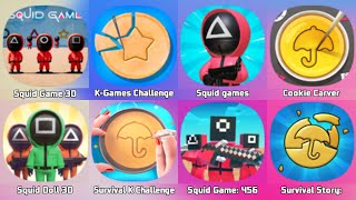 Squid Game 3D KGames Challenge Squid Game Cookie Carver Survival K Challenge Squid Game 456 [upl. by Yank]