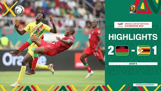 Malawi 🆚 Zimbabwe Highlights  TotalEnergiesAFCON2021  Group B [upl. by Eitsym652]