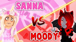 SANNA Vs MOODY In Tower Of Hell Roblox [upl. by Vadnee628]