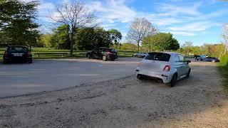 2024 Abarth 695 C Driving on German Autobahn at Sunset [upl. by Giacamo568]