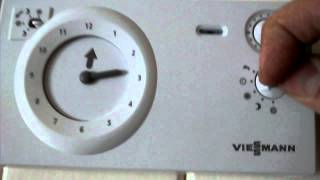 Viessmann UTARF room stat operating instructions [upl. by Imik]