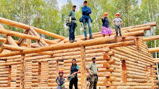 We Build Our Alaska Log Cabin  Family Of 7 [upl. by Moitoso]