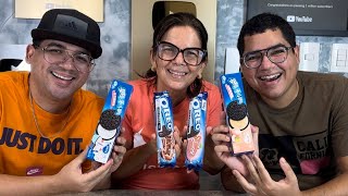 PROVAMOS BOLACHAS OREO DE SABORES SUPER DIFERENTES [upl. by Arakal]