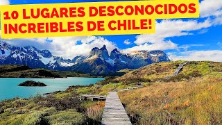 10 INCREIBLES LUGARES DESCONOCIDOS DE CHILE [upl. by Redleh]