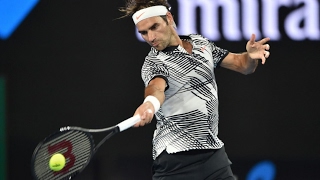 Roger Federer  Best Points Australian Open 2017 [upl. by Enitsua]