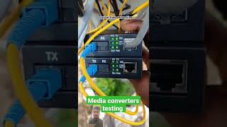 How to check fiber media converter testingshorts meme media converters [upl. by Molini]