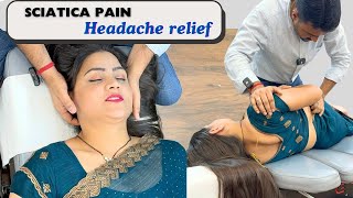 Sciatica pain treatment and headache relief by Dr Harish Grover [upl. by Panter729]