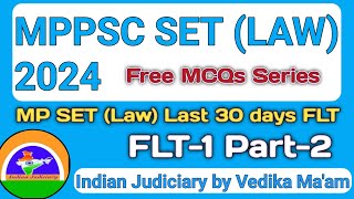 MP SET Law Full Length Test 1 Part  2  last 30 days mcqs series [upl. by Nitsyrk]