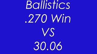 270 vs 3006  Ballistics Compared [upl. by Olva]