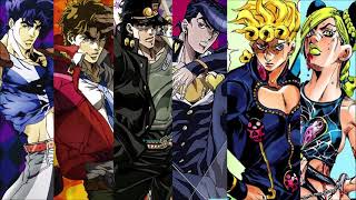 Jojos Bizarre Adventure All OPs 110  HQ Audio [upl. by Gnek]