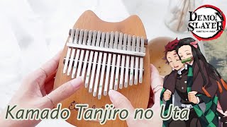 Kamado Tanjiro no Uta  Demon Slayer Ost  Kimetsu no Yaiba Eps 19 End kalimba Cover with Tabs [upl. by Noorah]