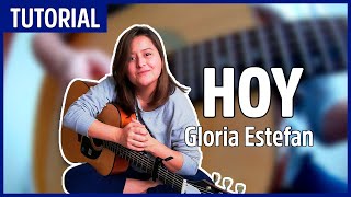 🎸 Cómo tocar HOY de Gloria Estefan en Guitarra Tutorial  Luna Rose [upl. by Arayt]