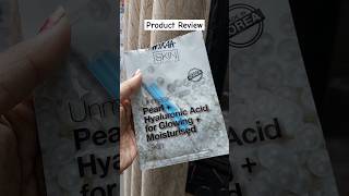 Nykaa Pearl  Hyaluronic Acid Sheet Mask Review nykaa trendingshorts [upl. by Kain551]