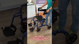 Do you know the difference between a Transport Chair Rollator Walker amp 2 in 1 chairwalker combo [upl. by Leahey]