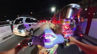 POVNIGHT RIDE Muntinlupa to Cainta on the Vespa Primavera [upl. by Magill352]