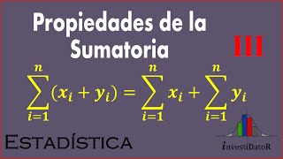 Propiedad III Sumatoria de la suma de dos variables [upl. by Oeramed]