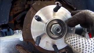 COMPLETE 2004 Chevy Avalanche Wheel Bearing Replacement [upl. by Condon126]