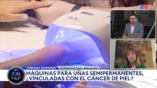 ESMALTADO DE UÑAS Y CABINAS UV ¿Cuáles son los riesgos de cáncer con el esmaltado semipermanente [upl. by Tutt970]