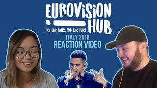 Italy  Eurovision 2019 Reaction Video  Mahmood  Soldi [upl. by Llenreb]