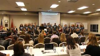 Part of the DobynsBennett High School Varsity Chorus performs for the Kingsport City Schools Board [upl. by Etra688]