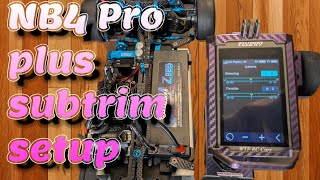 Flysky NB4 Pro Plus Sub Trim set up [upl. by Hilario]