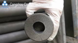 Factory price customized carbon graphite cylinder graphite tube for furnace [upl. by Meggi]