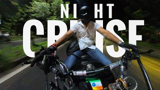 Royal Enfield Bulltt 350  Night Cruise  Insta360 X4  PS MOTOGRAPGER 🇮🇳 [upl. by Refinne]