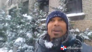 Dominicano ve nieve por primera vez [upl. by Ayenet]