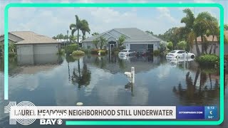 Despite rains long gone Laurel Meadows homes are still submerged in water [upl. by Lindbom]