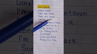 mgk amp Jelly Roll  Lonely Road  handwritten lyrics  mgk jellyroll lonleyroad shorts [upl. by Anesuza136]