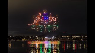 Absolutely spectacular Drone and light show on Australia Day 2024  Drone Show Canberra [upl. by Graves]