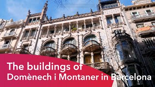 The buildings of Domènech i Montaner in Barcelona [upl. by Jeanelle]