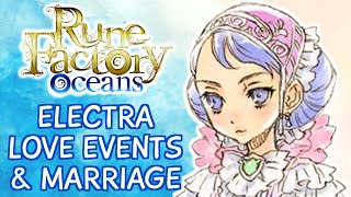 Rune Factory Tides of Destiny  Electra Love amp Marriage Compilation [upl. by Porush]