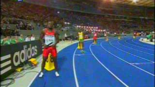 4x100 Men Final  Interview  World Championship 2009 [upl. by Maroj]