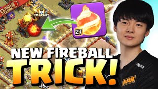 KLAUS and STARS introduce NEW FIREBALL LOG TRICK to BREAK Clash of Clans Esports [upl. by Conias]