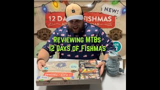 Reviewing the 2023 12 Days of Fishing Advent Calendar Box from Mystery Tackle Box [upl. by Nryhtak635]