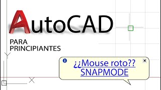 Porque me va trabado el mouse en autocad SOLUCION rejilla de dibujo forzada [upl. by Eletnahs607]