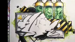 CUTE Graffiti Blackbook Timelapse 1 [upl. by Gerc]