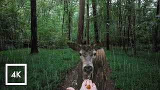 Relaxing Lush Forest Thunderstorm Walking in the Rain ASMR Nature Sounds for Sleep [upl. by Aeneus923]