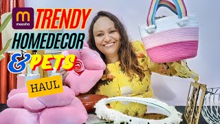 Meesho Trendy Homedecor amp Pet Product Haul  Live Unboxing Meesho Honest Review By AnjumReviews [upl. by Dudden442]