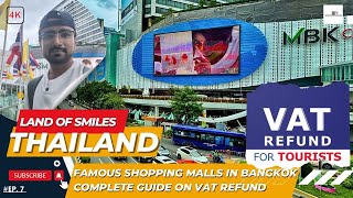 VAT Refund Full Guide  Bangkoks Top Shopping Malls Platinum Fashion MBK IconSiam  Thai Massage [upl. by Chancellor]