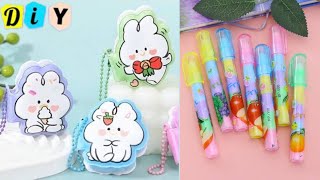 🌈 DIY cute stationery  How to make stationery supplies  Easy Paper Craft Ideas  Back to School [upl. by Procora]